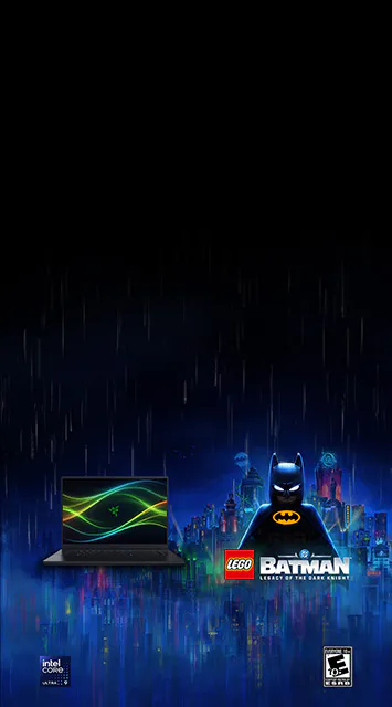 Lego Batman ©2026 The LEGO Group. Intel Core Ultra logo
