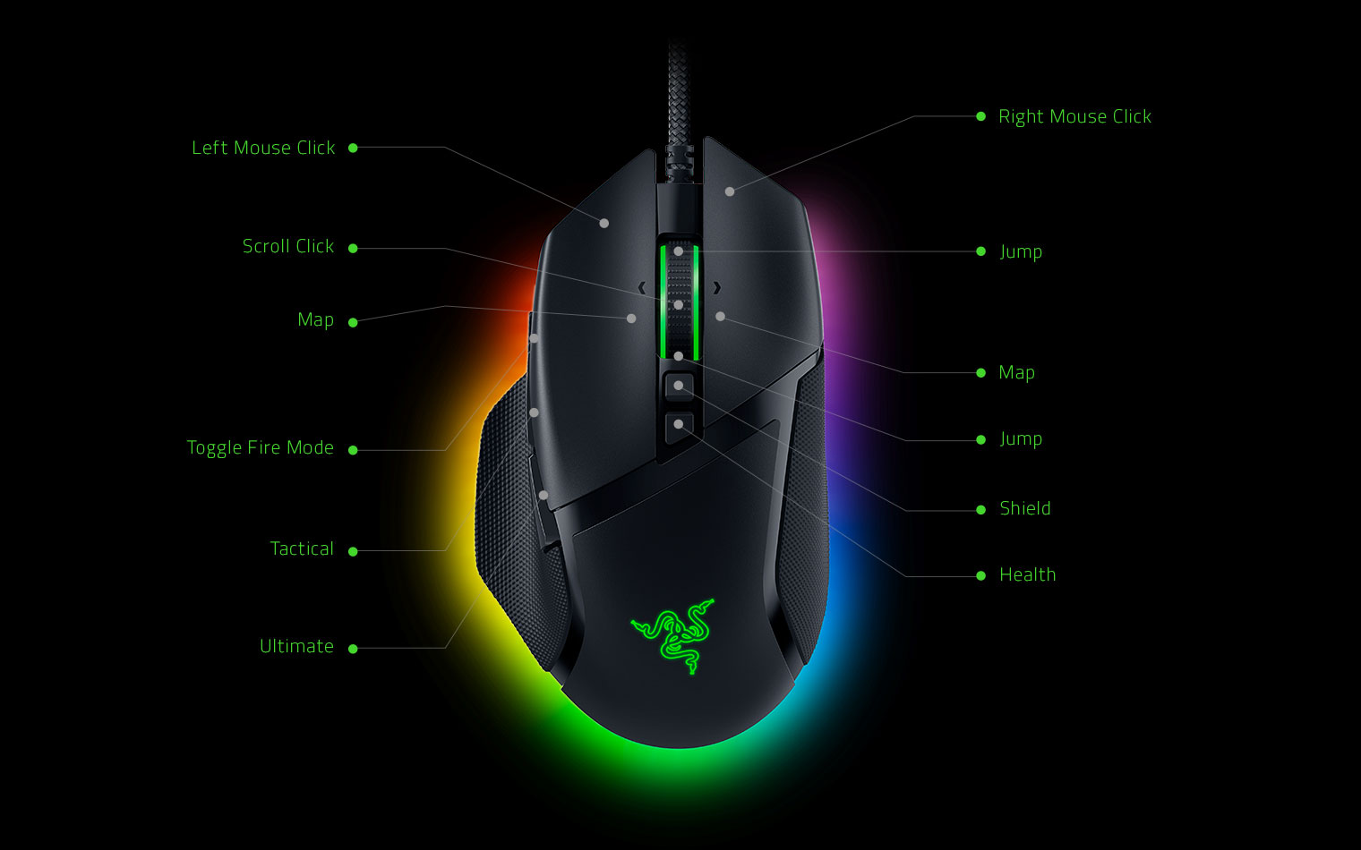 Razer Basilisk V3 Ergonomic Wired Gaming Mouse